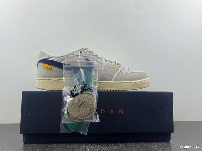 AJKO SP 1 Fashionable Jordan Retro Union DZ4864-100 Sail 602 Leather Low 0604